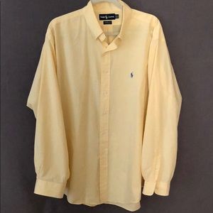 EUC yellow polo button down